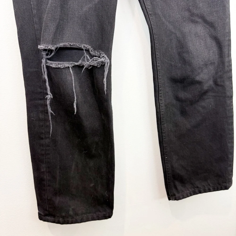 Reformation Natasha High Relaxed Jean Black Size 25 - Picture 3 of 9